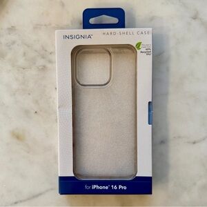 Clear Hard-Shell Case for iPhone 16 Pro